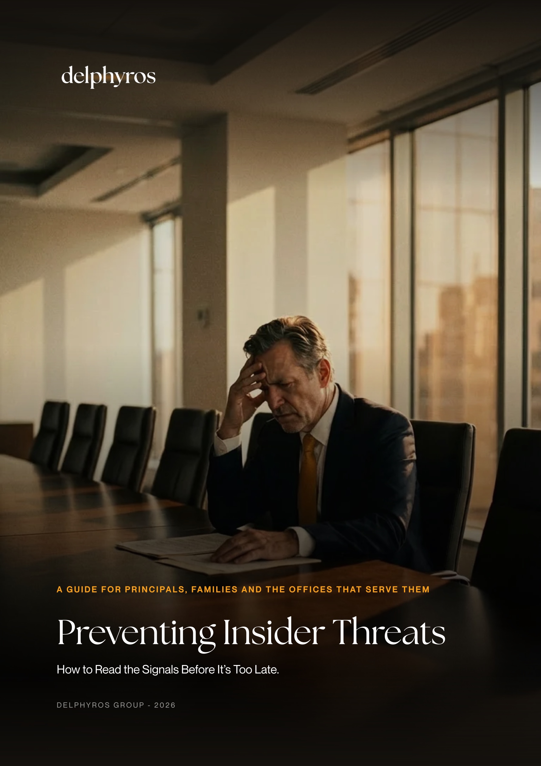 Cover of the paper Preventing Insider Threats.