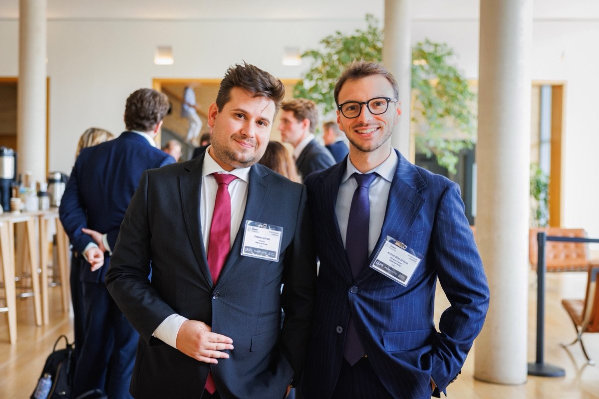 Dino and Federico at the UHNW Institute conference, Saïd Business School, Oxford